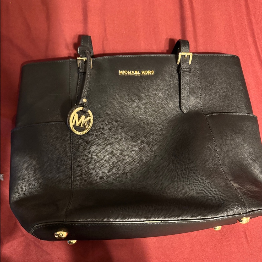 Michael kors black tote bag